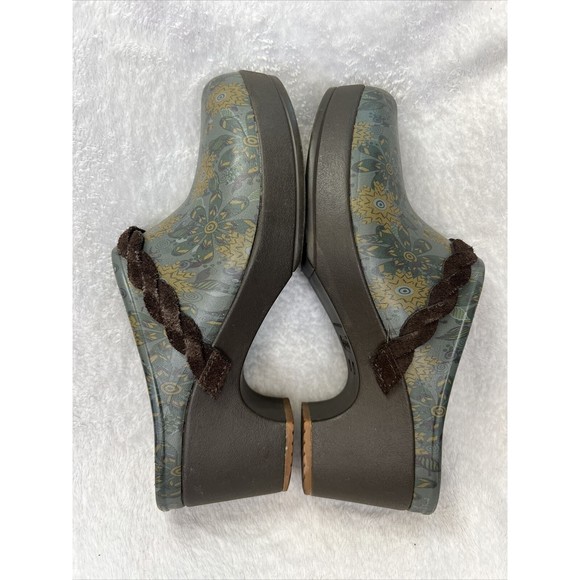CROCS Sarah Crosslite Floral Dual Comfort Heel Clogs Mules 203764 Women's Size 8 - Picture 4 of 7